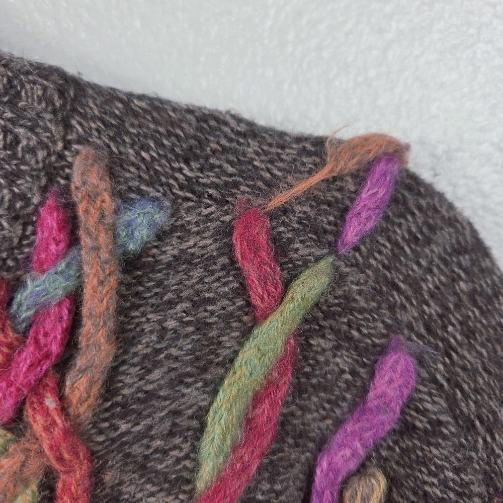 Talbots Wool Blend Cardigan Sweater Brown Multicolor Knit Button Front Women... - Picture 4 of 8